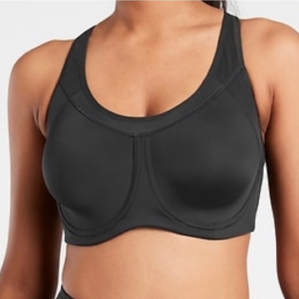 NWT Athleta Black Sports Bra glory 38c
